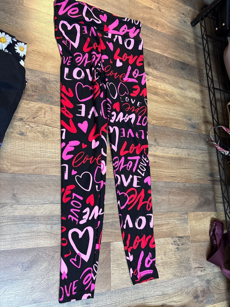 No Boundaries Women's Leggings with Heart Print