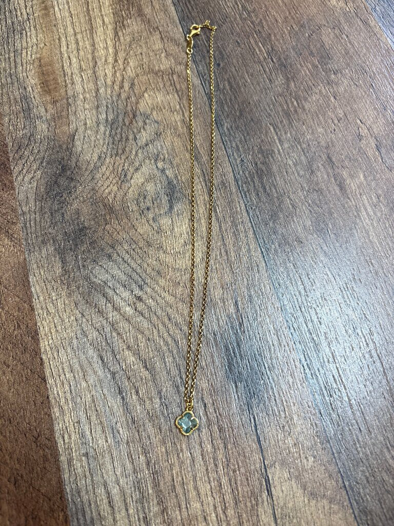Gold Chain Necklace with Charming Pendant