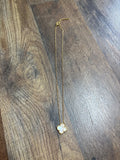 Gold Clover Pendant Necklace