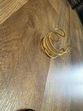 Gold Wire Cuff Bracelet