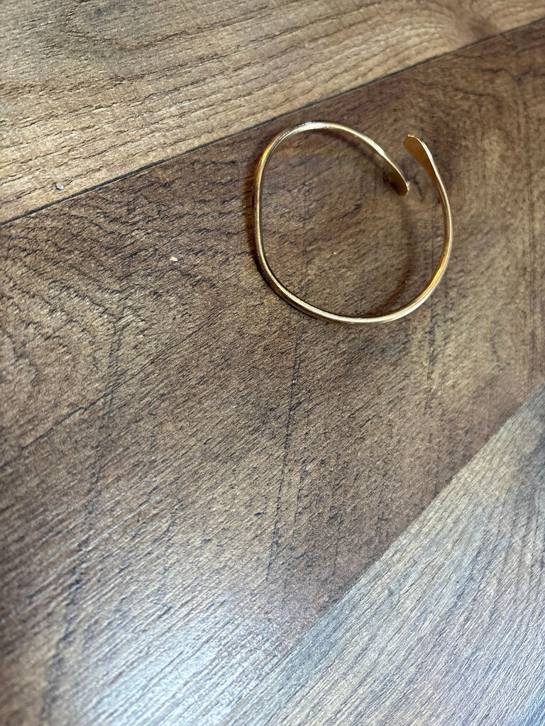 Simple Gold Cuff Bracelet