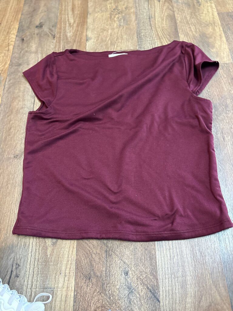 Burgundy Casual Tee
