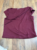 Burgundy Casual Tee