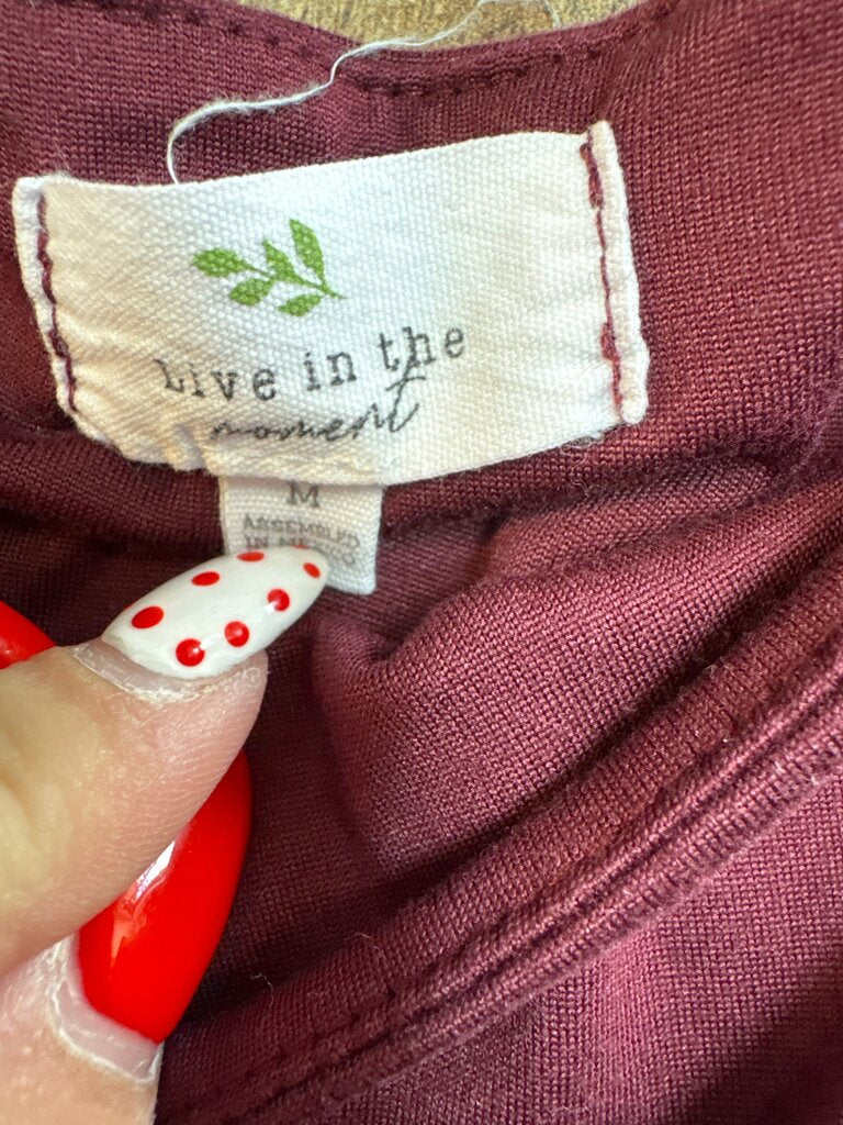 Burgundy Casual Tee
