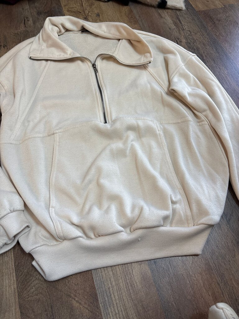 PrettyGarden Zip-Up Sweater