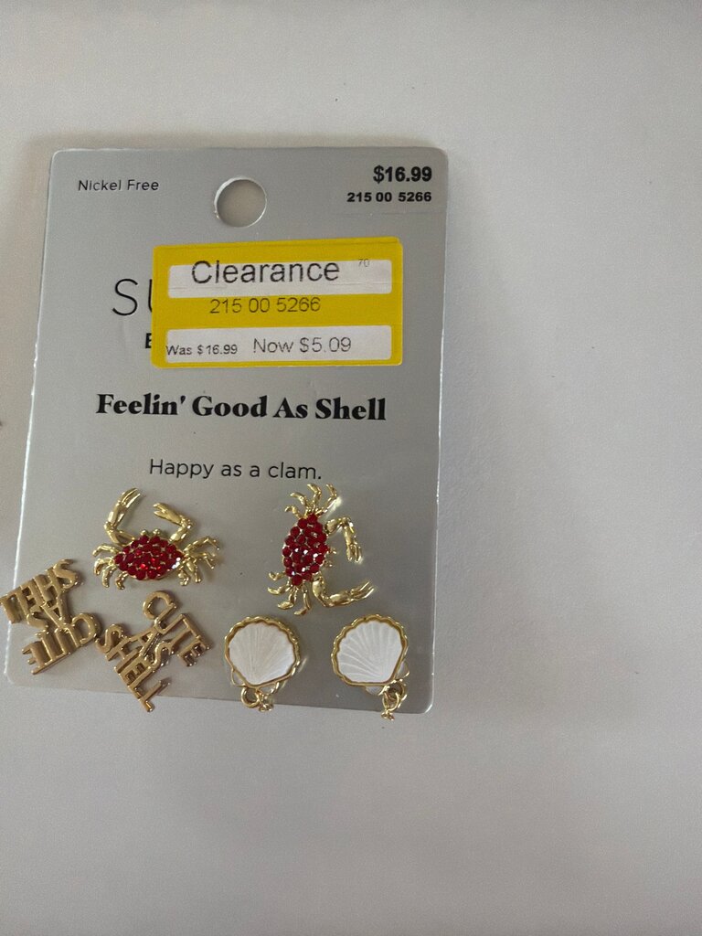 Feelin' Good As Shell Earrings Set