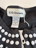 C.D. Daniels Gray Zip-Up Cardigan