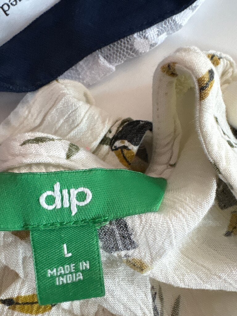 Dip Women's White Bird Print Tank Top