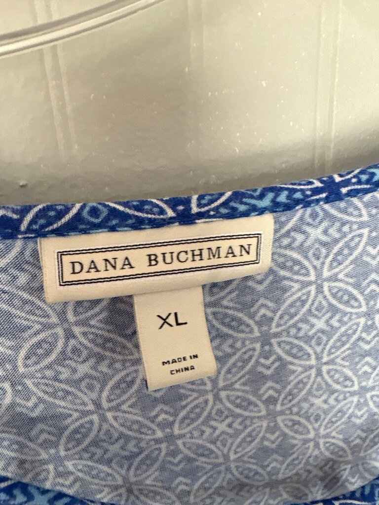 Dana Buchman Women's Blue Long Sleeve Top
