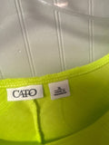 Cato Women's XL Neon Yellow Top