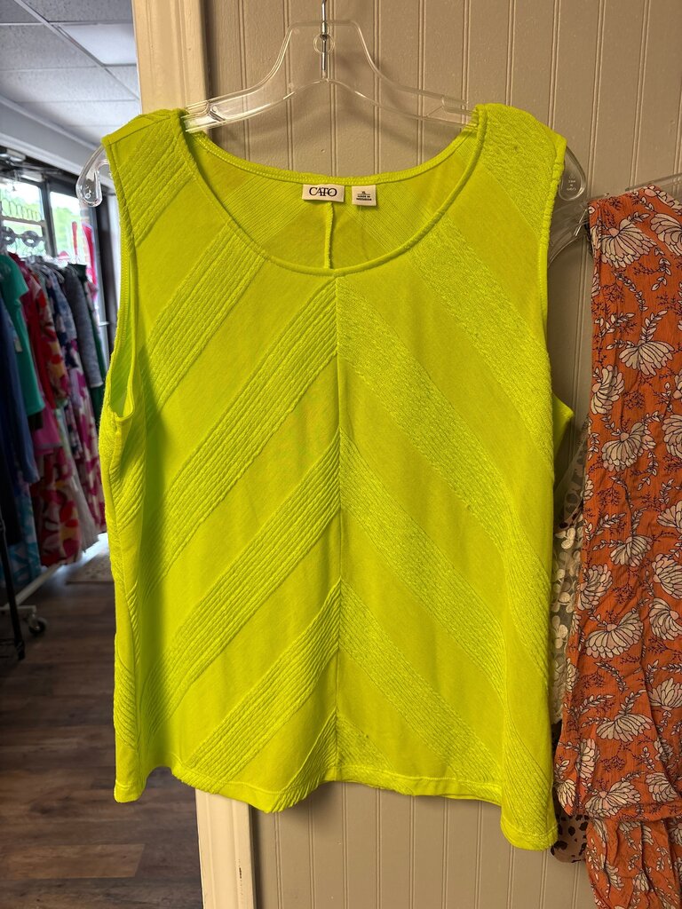 Cato Women's XL Neon Yellow Top