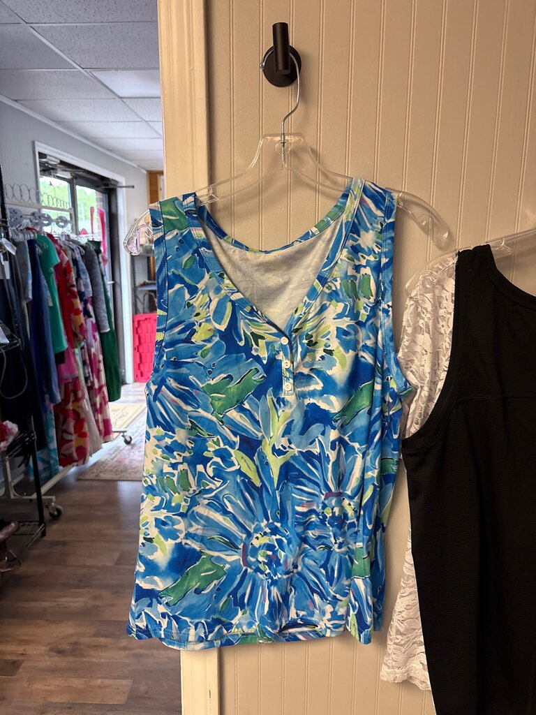 Floral Print Sleeveless Top