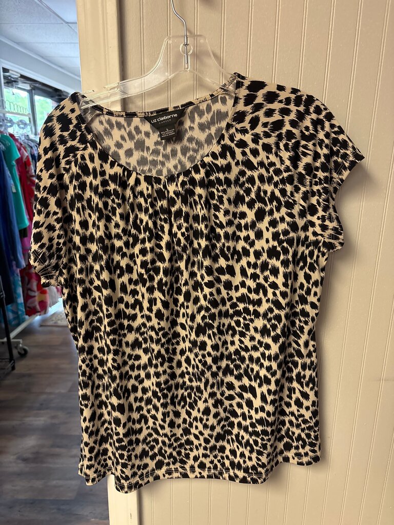 Liz Claiborne Women's Leopard Print Top