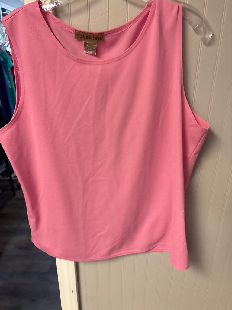 Notations Women's Pink Sleeveless Top