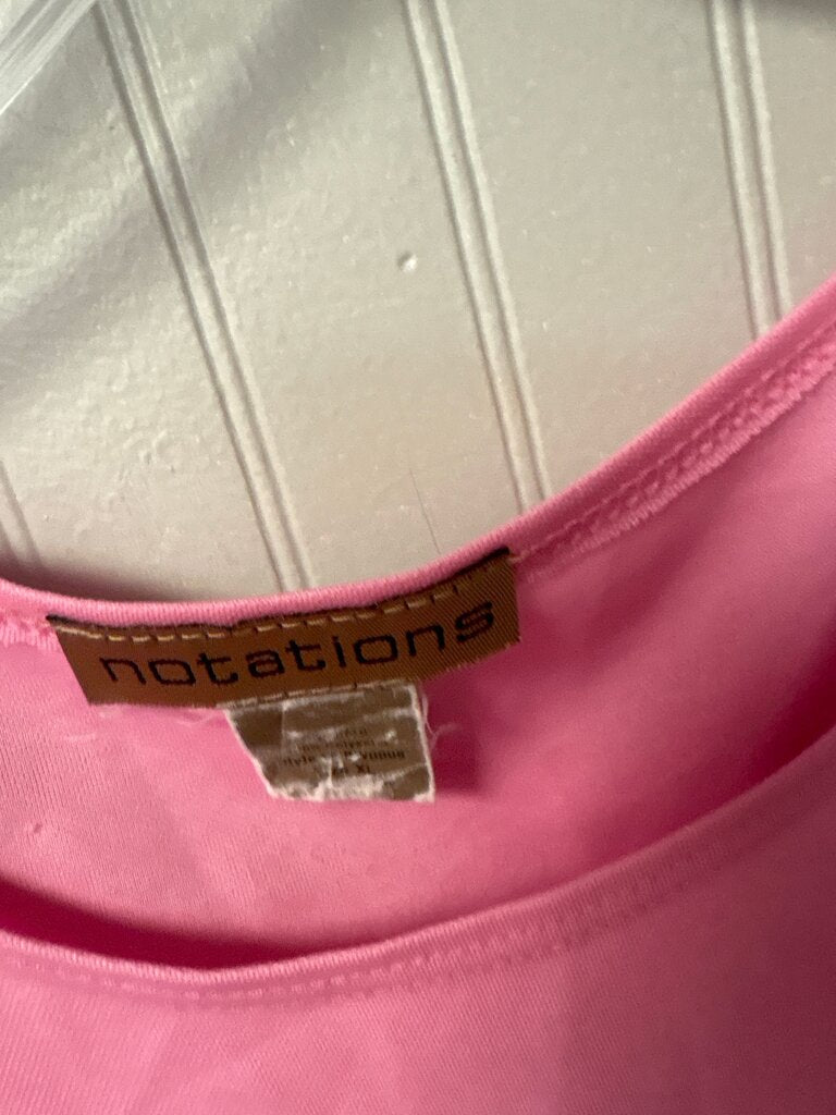 Notations Women's Pink Sleeveless Top