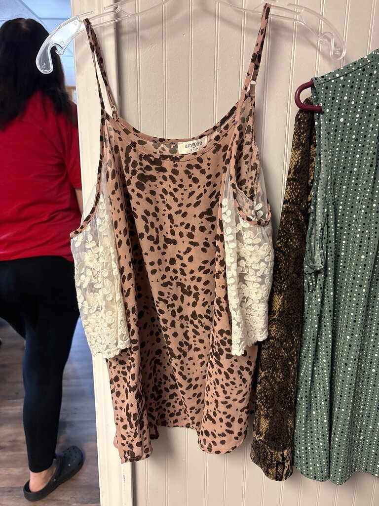 Umgee Leopard Print Tank Top
