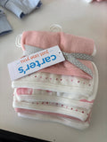 Carter's Girls' 4-Pack of Pink and White Sleep Pants