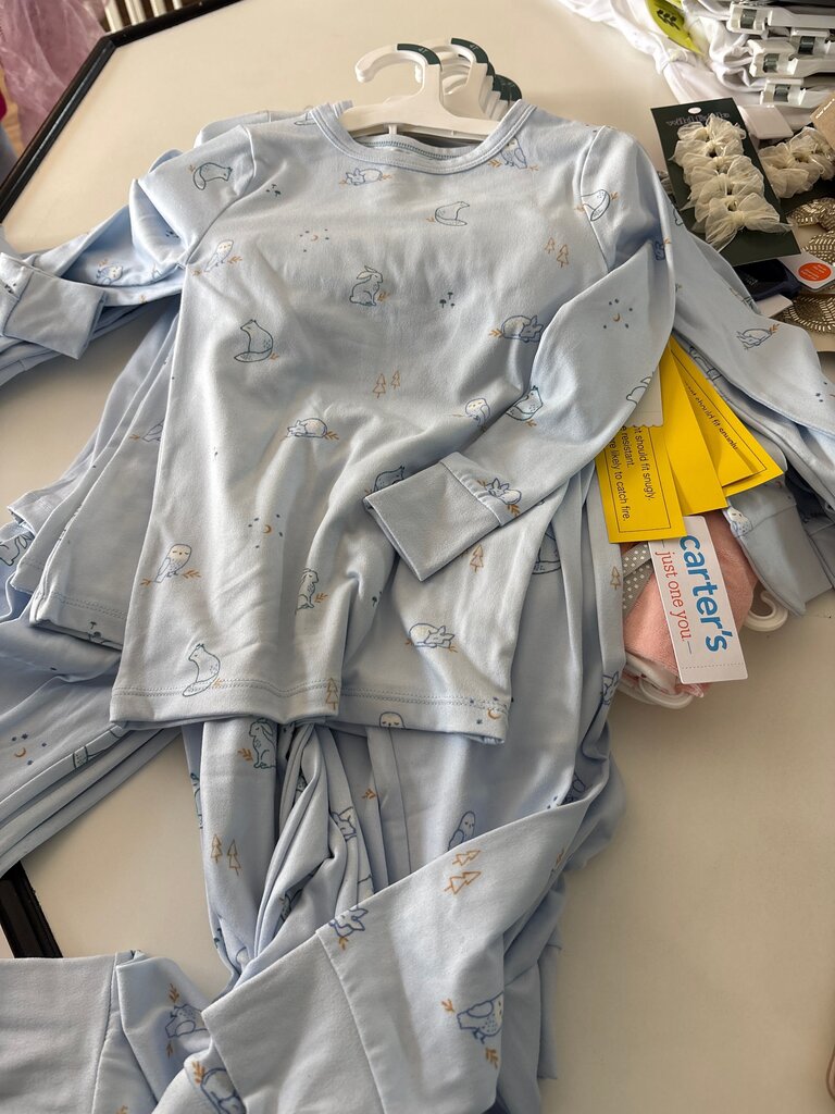 Cloud Island Blue Pajama Set for Kids