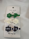 Kate Spade Flower Hair Clip Set