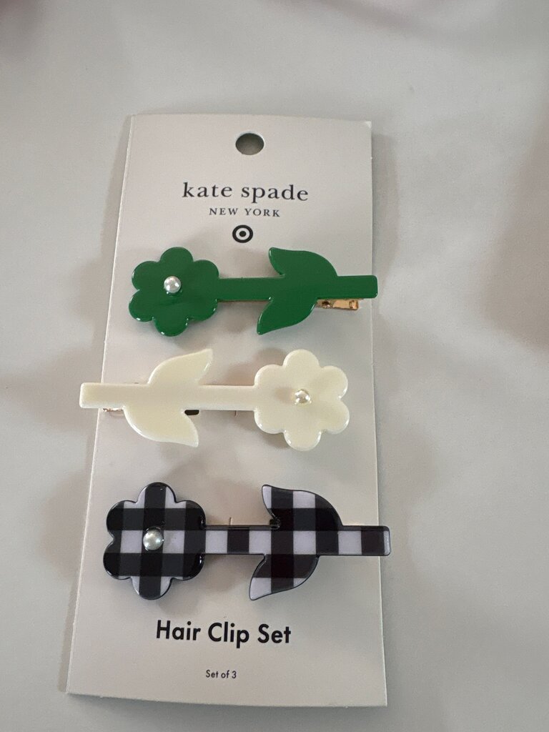 Kate Spade Flower Hair Clip Set