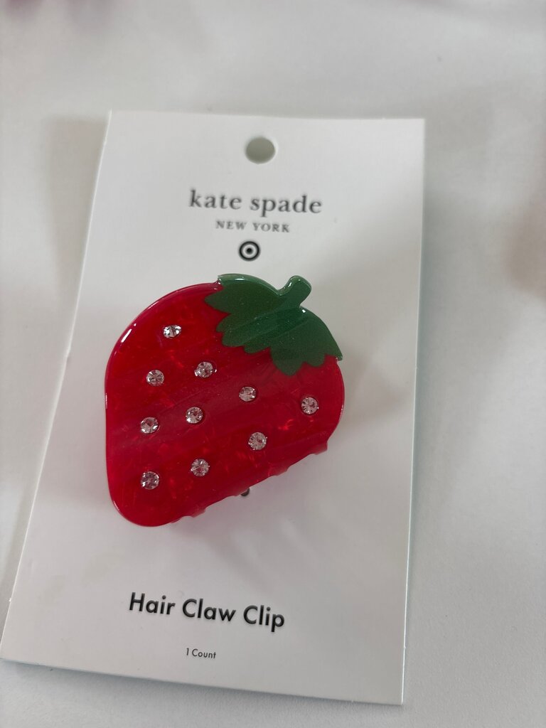 Kate Spade Strawberry Hair Claw Clip