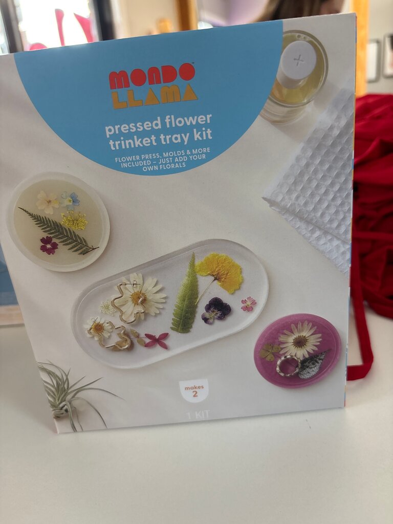 Mondo Llama Pressed Flower Trinket Tray Kit