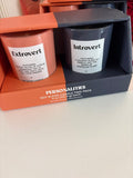 Extrovert and Introvert Soy Blend Candle Two-Pack