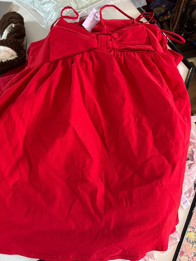 Red Spaghetti Strap Dress