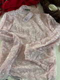 Elegant Pink Lace Top