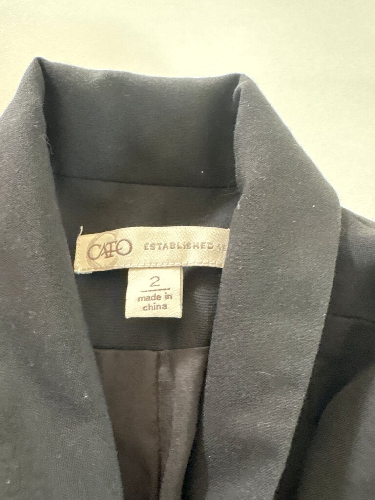 Cato Women's Black Blazer Size 2