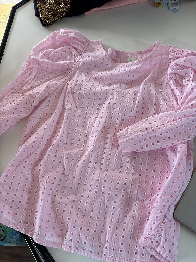 A New Day Pink Puff Sleeve Top