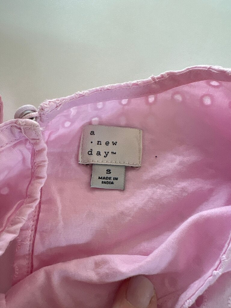 A New Day Pink Puff Sleeve Top