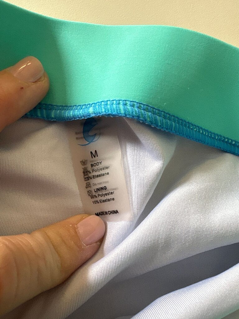 Blue Two-Piece Swimwear Set