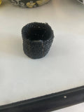 Black Beaded napkin holder