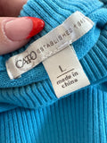 Cato Women's Turquoise Dress with White Skirt