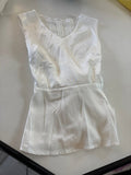 SHEIN White Peplum Top