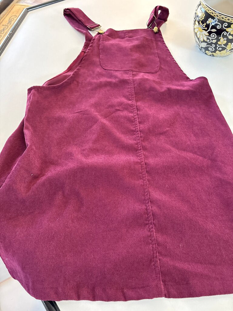 SHEIN Burgundy Overall Dress