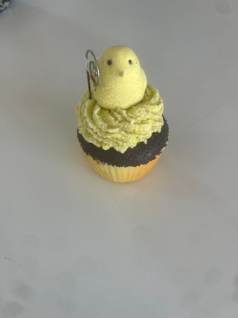 Cupcake with Yellow Chick Decoration