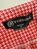 Versona Modern Red Houndstooth Pants