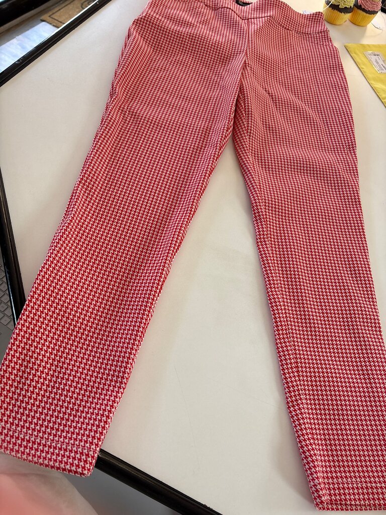 Versona Modern Red Houndstooth Pants