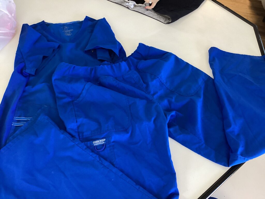 Cherokee Blue Scrub Set