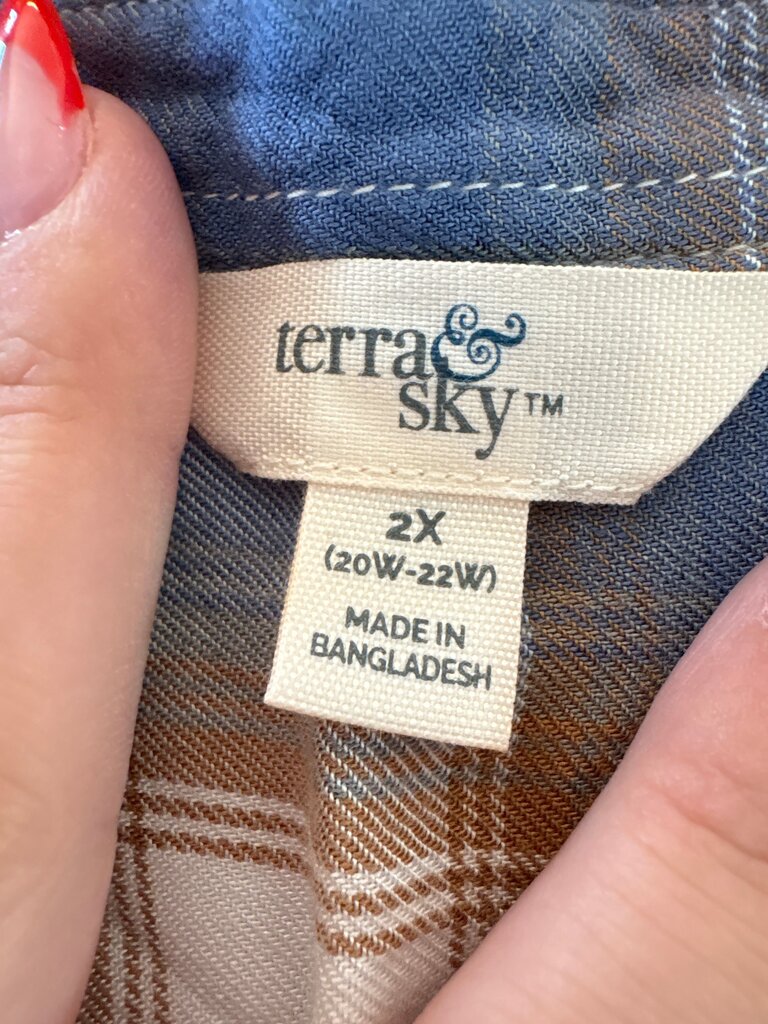 Terra & Sky Flannel Shirt