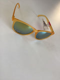 Stylish Yellow Sunglasses with Green Lenses