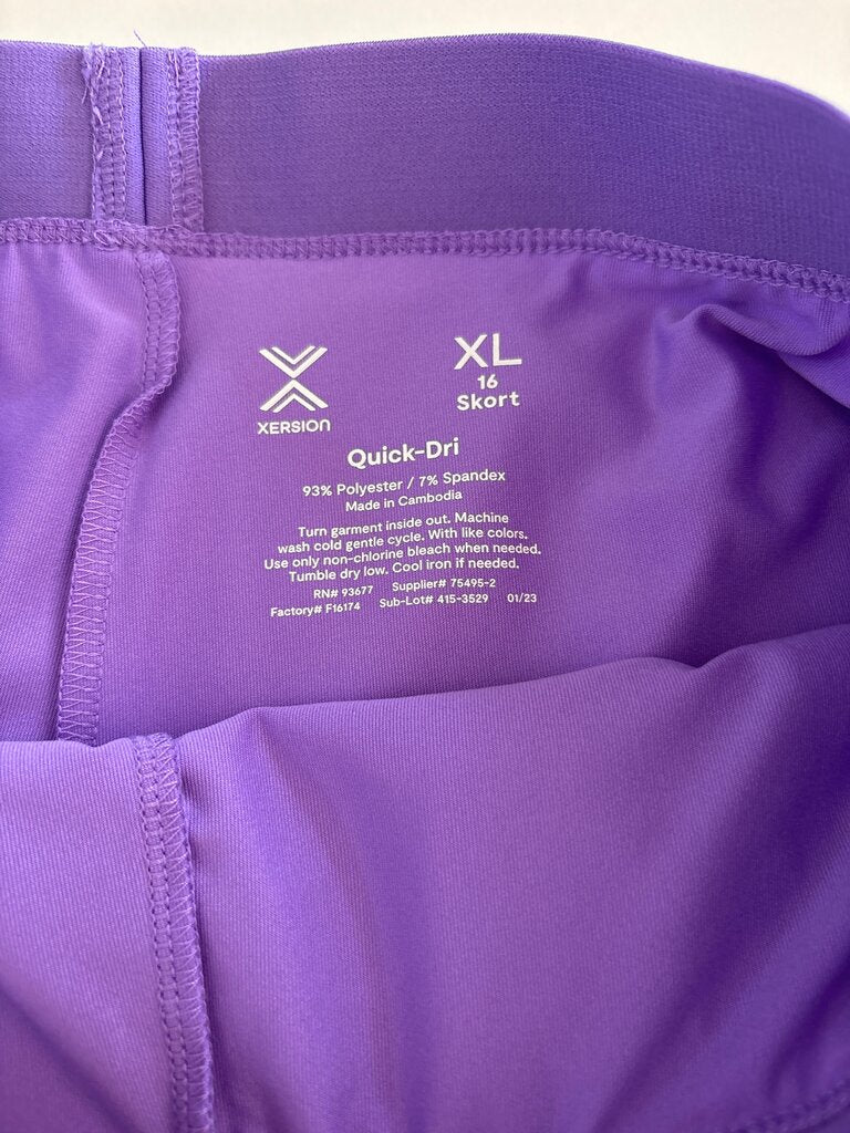 Xersion Quick-Dri Purple Skort