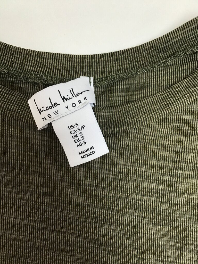 Nicole Miller Olive Green Tank Dress