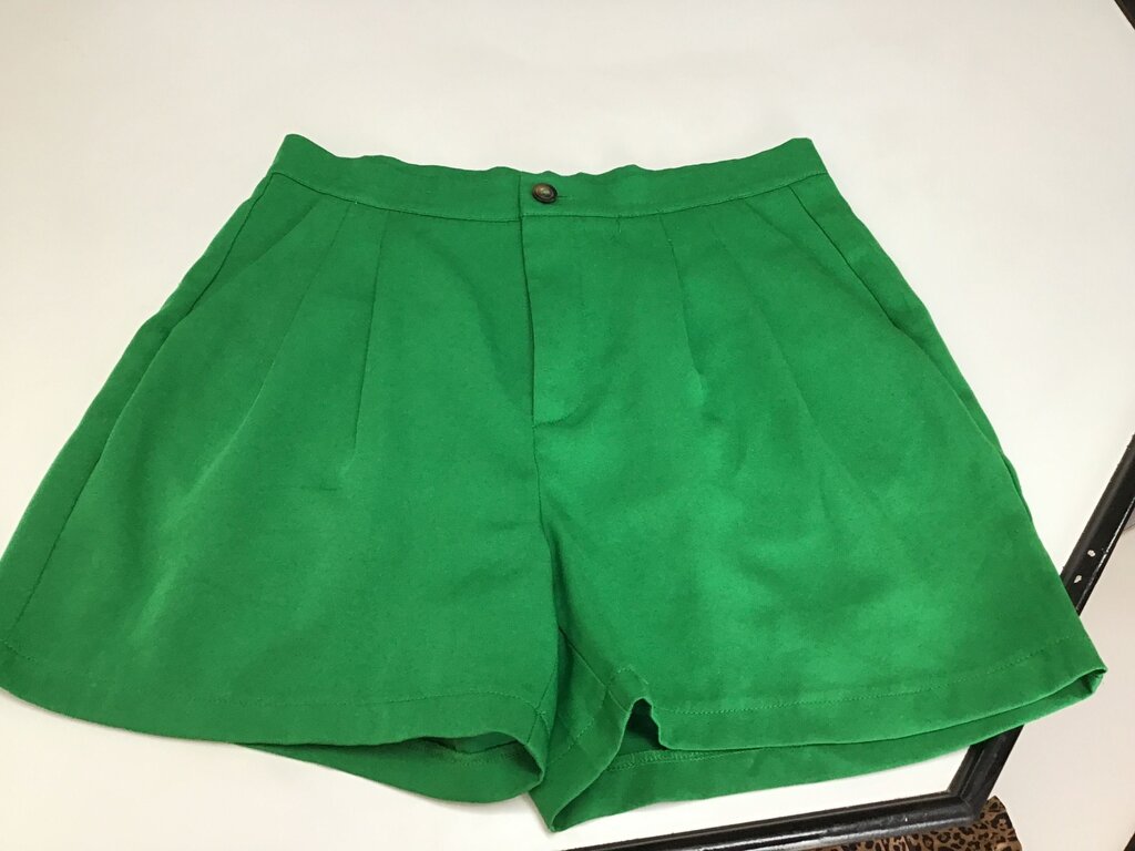 SHEIN Green Pleated Shorts