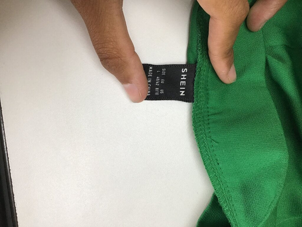 SHEIN Green Pleated Shorts