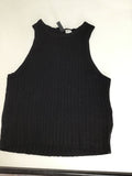 H&M Divided Women's Black Ribbed Tank Top