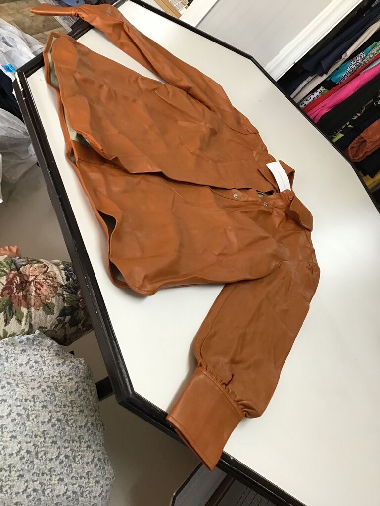 French Connection Brown Leather Jacket