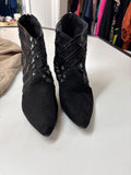Black Pointed Toe Ankle Boots